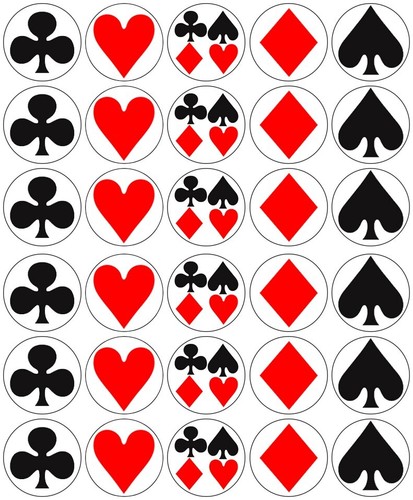 Playing card suits cupcake - suits,
