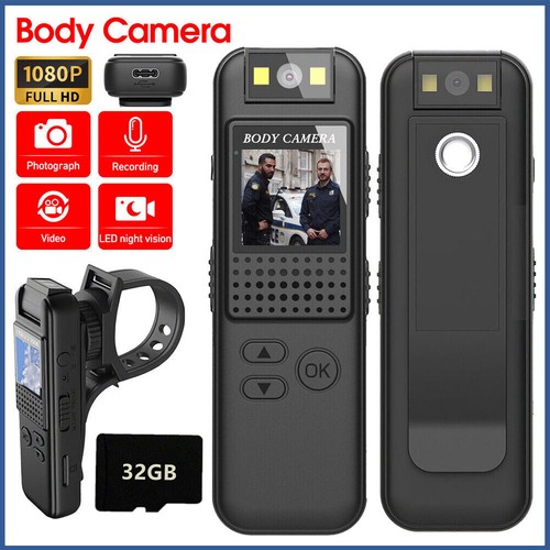 1080p mini body camera clip - body,