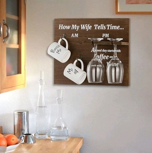 Wall mounted wine rack rustic - wall,