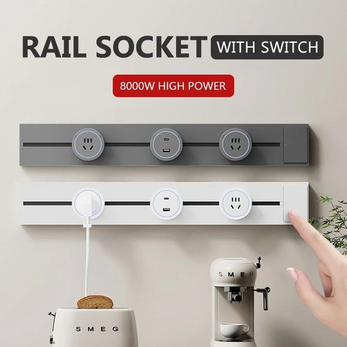 Track socket with switch - track,