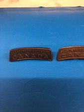 2 ORIGINAL CANADA SEAFORTH HIGHLANDERS SHOLDER TITLES
