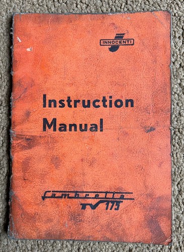 łambretta 175 instruction - Łambretta,