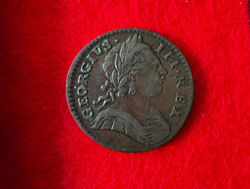 George iii farthing 1773 - iii,