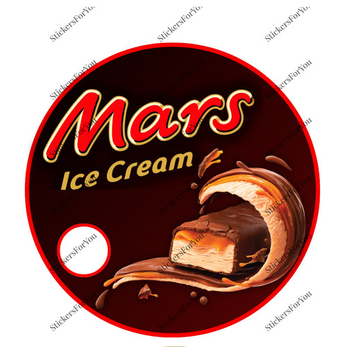 Ice cream van stickers mars - ice, stickers-