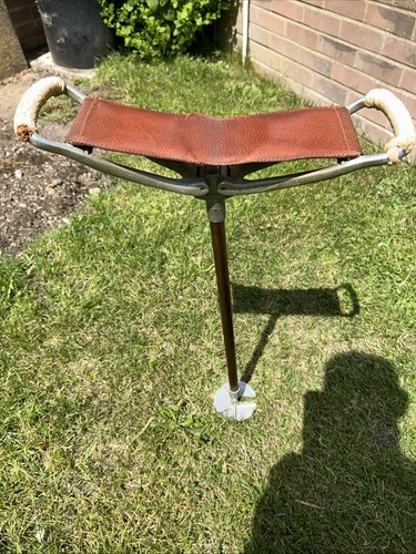 Old metal walking stick with - old,