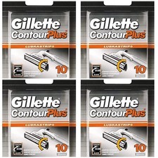 40 x Gillette Contour Plus Replacement Comfort Razor Blades Cartridge Refills 
