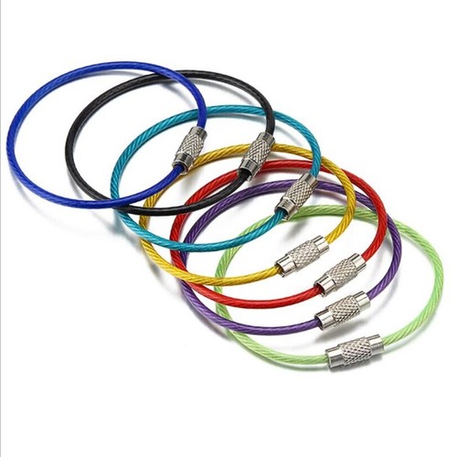 10x wire rope keychain - rope, lanyard