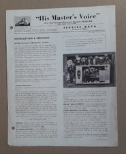 HMV TV Model 2606 19" Dual-Standard  TV Service Data - Manual