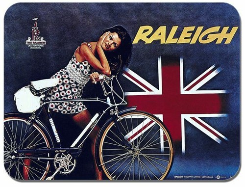 Raleigh vintage bicycle - bicycle, ad