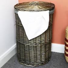 Willow Lined Laundry Basket