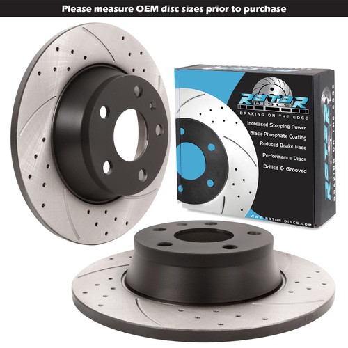 Rear grooved drilled - rear, 286mm