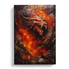 Chinese Dragon Action Canvas