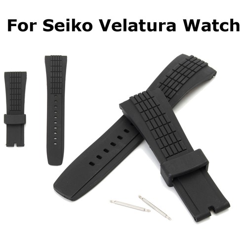 26mm black rubber watch band - 26mm,