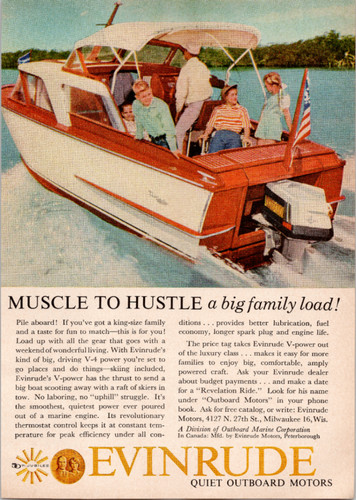 Evinrude 1957 magazine - ad, v-4