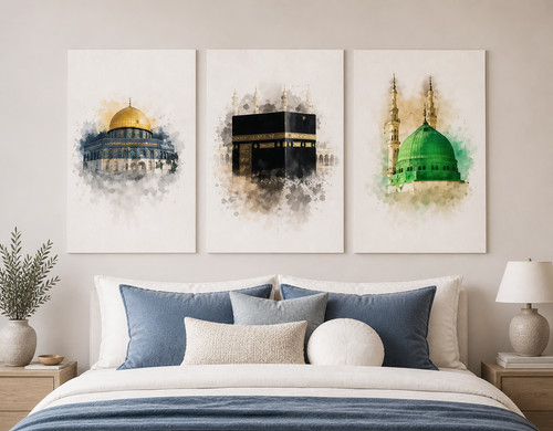 Modern islamic canvas wall art - islamic,