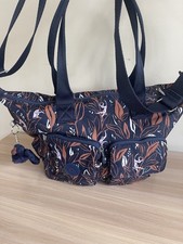 Kipling Rasha Large Shoulder Bag With Removable Shoulder Strap New Monkey Blue