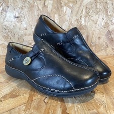 Clarks Un Loop Black Leather