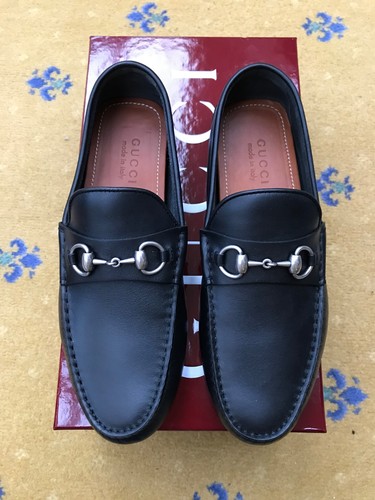 Gucci loafers leather shoes - leather,