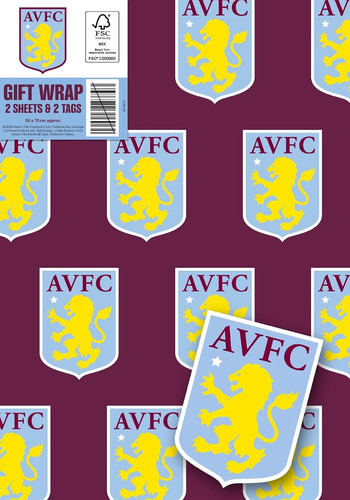 Aston villa wrapping paper - villa,