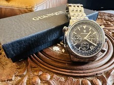 Poedagar Men’s Chronograph Watch Stainless Steel Black Dial Boxed New