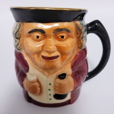 Vintage Shorter Staffordshire England 4” Tall Hand Painted Toby Mug (SP)