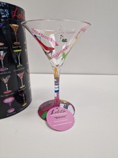 BN Lolita Hand Painted Stiletto 7oz Martini Cocktail Glass