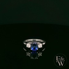 Lab-Grown Sapphire and Diamond