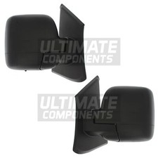 Vauxhall Vivaro Van 2014-2019 Electric Wing Door Mirrors With Black Covers Pair