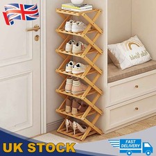 4/7-Tier Foldable Wooden Shoe