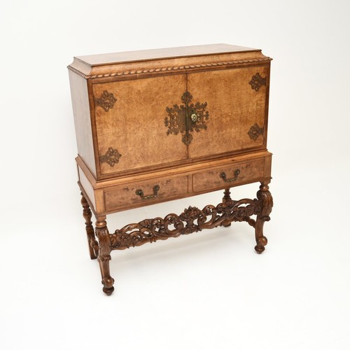 Antique burr walnut cocktail - burr,
