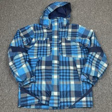 Columbia Jacket Youth Medium 10-12 Blue Interchange Omni-tech Waterproof Outdoor