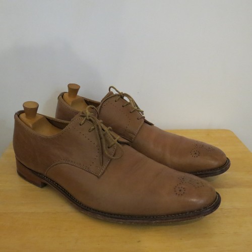 Grenson tan leather derby - tan,