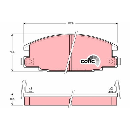 Trw front brake - front, for