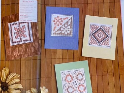 Art deco square cross stitch - deco,