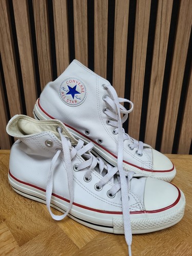 Converse white leather tops - white,