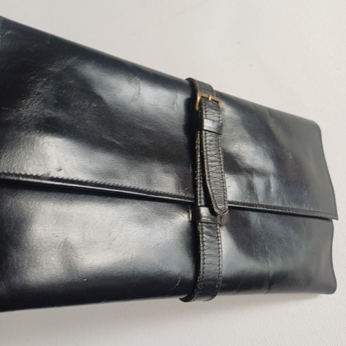 Vintage black leather red - vintage,