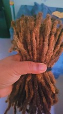 100 strands Natural Human Hair Loc  – 100% Real Dreadlocks for Authentic Style 