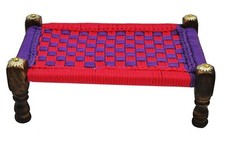 Wooden Small Handicraft Decorative Chowki, Charpai Home Decor Gift Khat