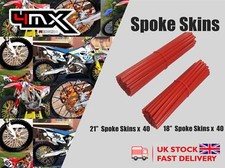 Wheel spoke protectors - red, 18"