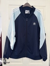 Adidas Originals Tricot Superstar Track Jacket Navy Blue Size XL