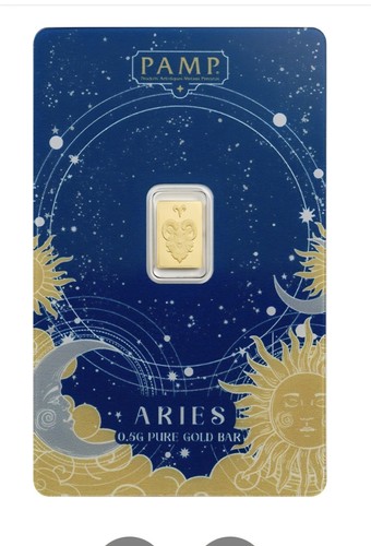 Zodiacs aries gram gold - 1/2,