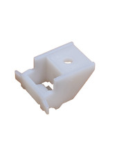 2 Silent Gliss 3603 Curtain Track Top Fix Brackets White Rail Supports