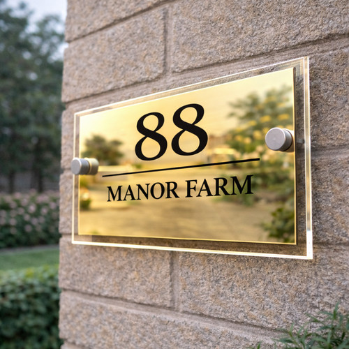 Custom acrylic house number - custom,