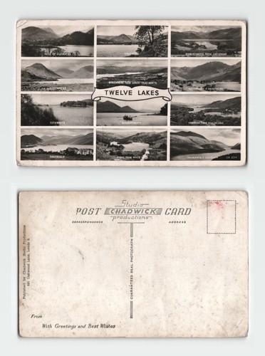Postcard twelve lakes lake - -,