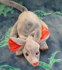 TY Beanie Babies Collection Blue Rat Mouse Starry Ears Soft Toy Plush Beanie
