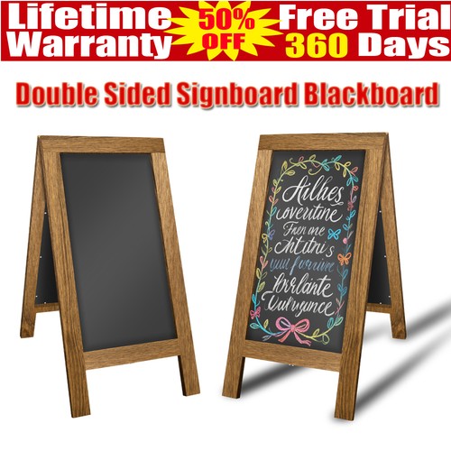 Wooden framed pavement - wooden, a-board