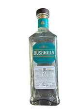 Empty Whiskey Bottle Single Malt Irish Whisky for Upcycle Bushmills Cork
