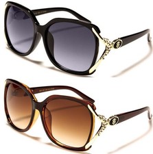 LADIES OVERSIZED BUTTERFLY SUNGLASSES DIAMANTE BIG LARGE KLEO RETRO WOMEN'S GIRL