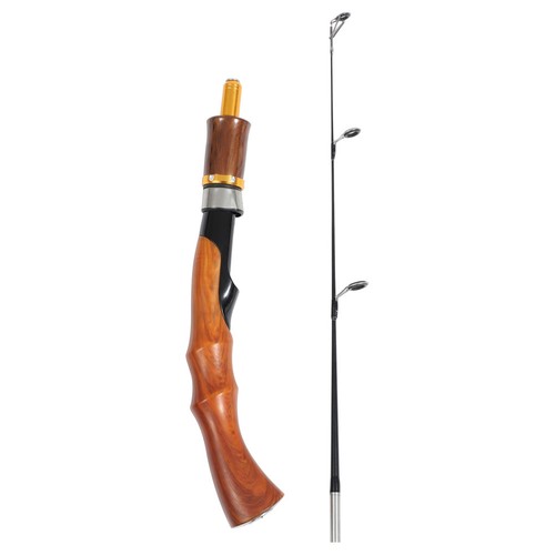 Portable metal ice fishing - fishing, rod