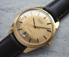 1971 Vintage Tissot Visodate Stylist Men's Watch Mechanical Gold Leather Date